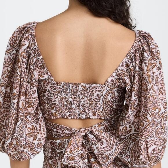 Minkpink Jedda Crop Blouse in Paisley Sz XL NWT - Picture 11 of 13